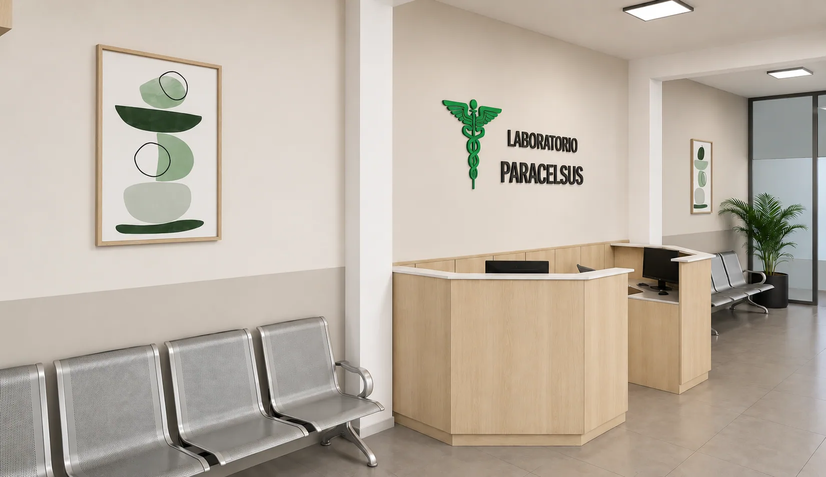 Recepción del laboratorio Paracelsus